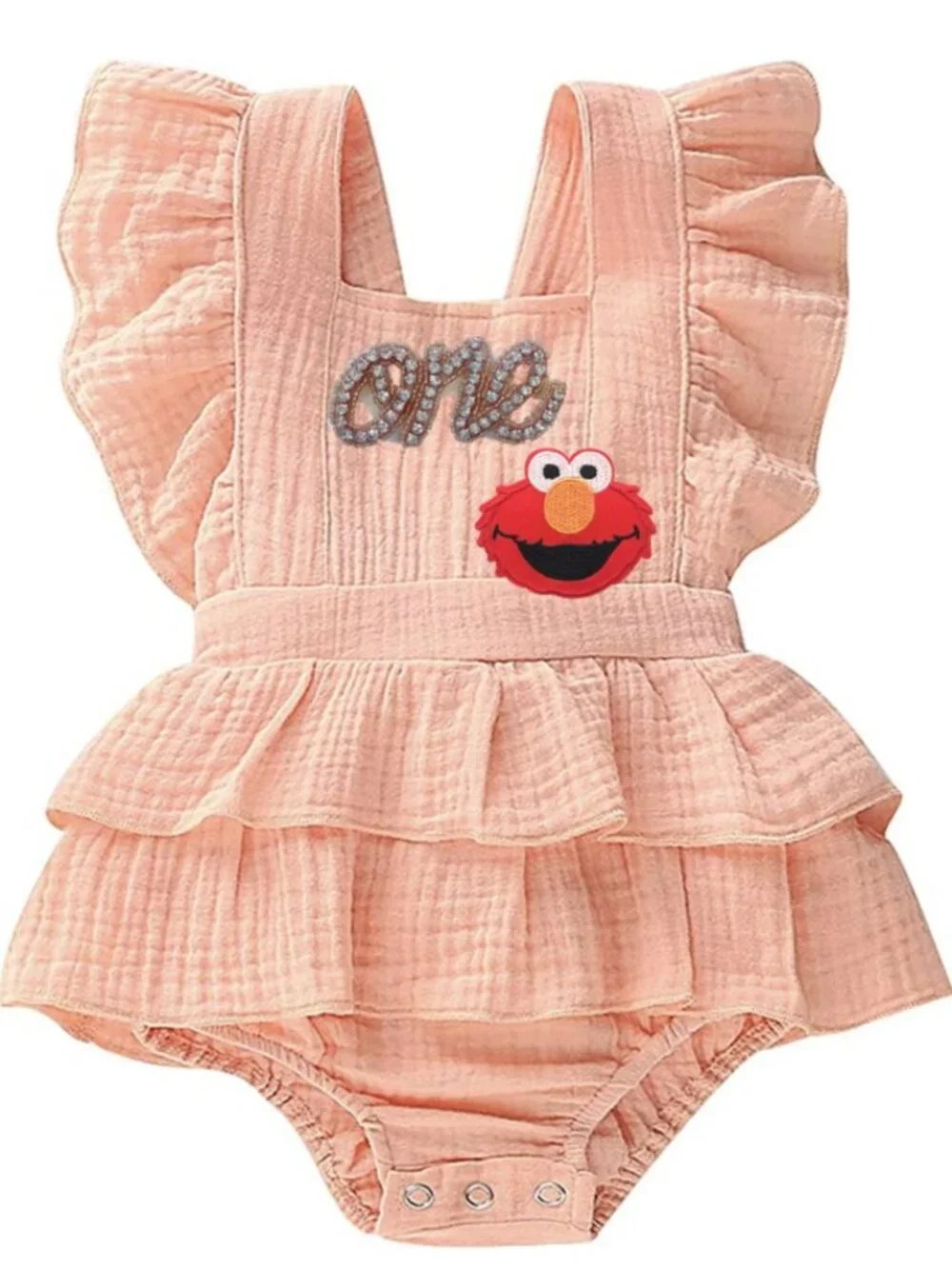 Elmo Dress Elmo Romper Smash Cake Sesame Street Birthday Outfit Elmo Clothes